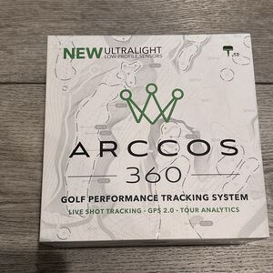 Arccos 360 Golf Performance Tracking System 14 Sensors GPS 2.0, New in Box